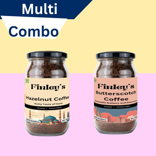 Hazelnut and Butterscotch coffee powder combo