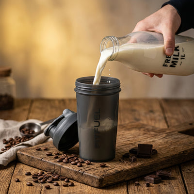 Add Chilled Milk and Coffee